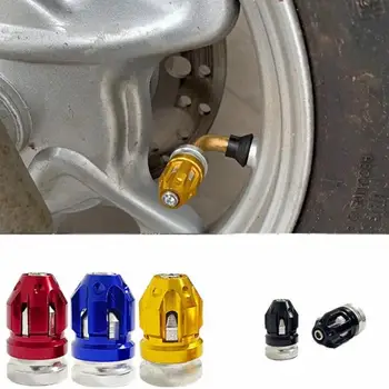 1 пара крышек клапанов шин из алюминиевого сплава с защитой от протечек для мотоциклов, автомобилей и велосипедов Изображение