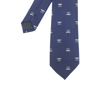 HOOYI Glass Борода галстук для мужчин вечерние тонкие галстуки 6 см 2 цвета Изображение