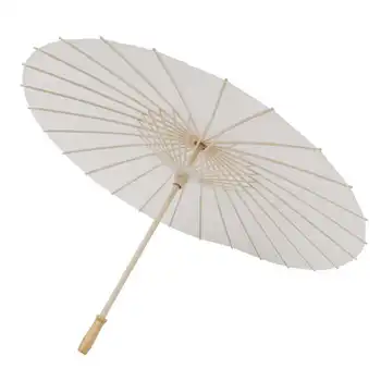 Бумажный зонт Пустой бумажный зонт разнообразного использования для детей для поделок с ручной росписью Изображение