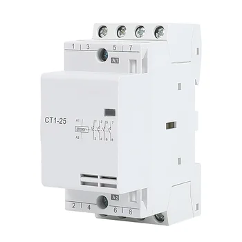 Бытовой контактор переменного тока на DIN-рейке 4P 63A 24V/230V 50/60Hz 4NO Изображение