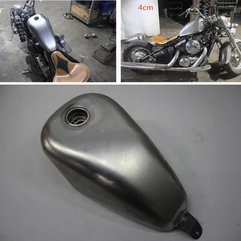 Глубина бензобака для мотоцикла 18 л, канистра для бензинового масла для мотоцикла ручной работы для KAWASAKI VULCAN400 800 VN400 Изображение