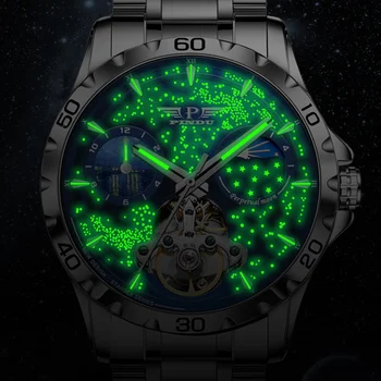 Дизайнерские мужские часы Лучший бренд класса Люкс Модные деловые автоматические часы Мужские водонепроницаемые механические часы Montre Homme Изображение