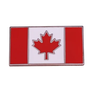 Значок с канадским флагом Изображение