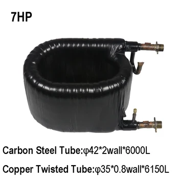 Коаксиальный конденсатор медного трубчатого теплообменника мощностью 7 л.с. для кондиционера с тепловым насосом Изображение