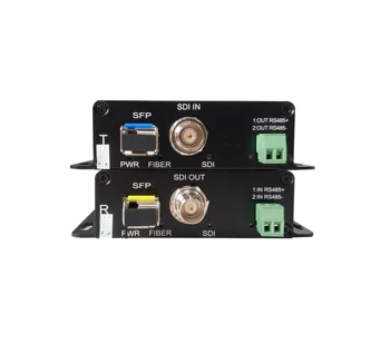 Симплексное LC-оптоволокно и один SFP-порт для передачи видео SD-SDI/HD-SDI/3G-SDI по оптоволокну Изображение