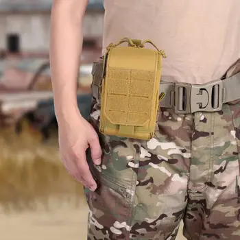 000D Тактический чехол Molle, поясная сумка, мужская сумка для инструментов EDC, жилет, сумка, кошелек, сумка для мобильного телефона, охотничья компактная сумка Изображение