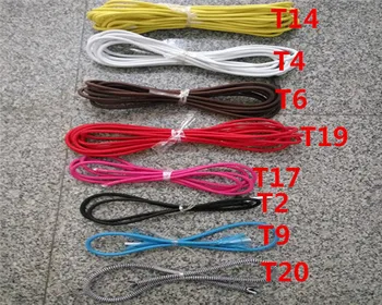 100 м/лот 2 жилы x 0,75 мм2 Тканевый провод, текстильный кабель, плетеный шнур питания, Винтажный Электрический провод, электрический кабель Изображение