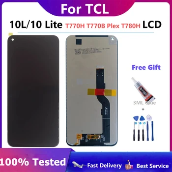 100% Новый ЖК-дисплей Для TCL 10L 10 Lite 10Lite T770H T770B Plex T780H ЖК-дисплей С Заменой Сенсорного экрана Digitizer Panel 20L PLUS Изображение