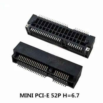 10шт разъем MINI PCIE PCI-E 52P H = 6,7 AAA-PCI-073-P08 Изображение