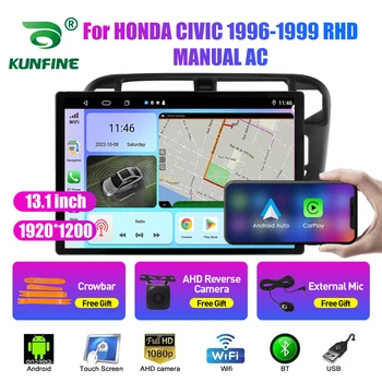 13,1-дюймовый автомобильный радиоприемник для HONDA CIVIC 1996-1999 RHD AC Автомобильный DVD GPS Навигация Стерео Carplay 2 Din Центральный Мультимедийный Android Auto Изображение