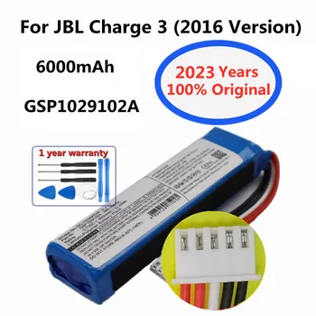 2023 Года Новый 100% Оригинальный Аккумулятор для Громкоговорителя 6000 мАч Для JBL Charge 3 (Версия 2016) GSP1029102A Батареи для динамиков Плеера Изображение