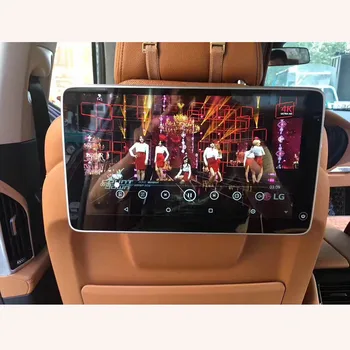 2023 НОВЫЙ Автомобильный дисплей с логотипом и ТВ-монитором на подголовнике Android для BMW 118i 120i 125i 128i 130i 135i Развлекательная Система для заднего сиденья Изображение
