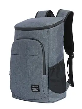 28-литровый Термальный рюкзак, водонепроницаемый утолщенный чехол-холодильник, большая изолированная сумка, рюкзак-холодильник для кемпинга, пикника Изображение