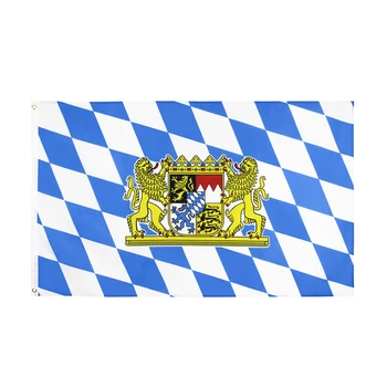 60X90 90X150cm Государственный Герб Германии Флаг Баварии Для Украшения Изображение
