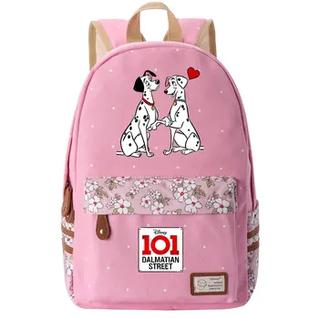 Disney 101 Далматинец, Собаки, Мальчики, девочки, Детские сумки для школьных книг, Женский рюкзак, школьные сумки для подростков, Холщовый рюкзак для ноутбука Изображение