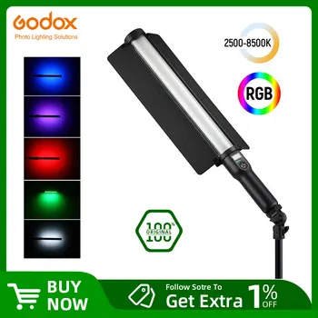 Godox LC500R 2500 K-8500K Двухцветный Полноцветный RGB LED Light Stick Световые Эффекты CRI 96 TLCI 98 с Дистанционным Управлением и Дверью Бара Изображение