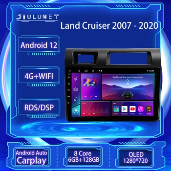 JIULUNET 8-ядерный Автомобильный Радиоприемник Android 12 Для Toyota Land Cruiser LC 70 Серии 2007-2020 Мультимедийный Плеер Навигация Carplay AUTO Изображение
