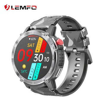 LEMFO C22 Смарт-часы Мужские IP68 Водонепроницаемые Смарт-часы Bluetooth Call 400mAh 1,6-Дюймовый HD-экран BT 5,0 С Защитой От Ударов и Пыли Изображение