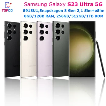 Samsung Galaxy S23 Ultra 5G S918U1 256 ГБ / 512 ГБ / 1 ТБ Мобильный телефон Snapdragon 8 Gen 2 Восьмиядерный 6,8 