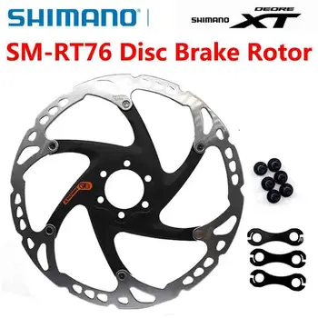 Shimano Deore XT SM RT76 SM-RT76 Дисковый тормозной ротор, Центральная линия диска, Центральный диск с 6 отверстиями, болты для ротора MTB велосипеда Изображение