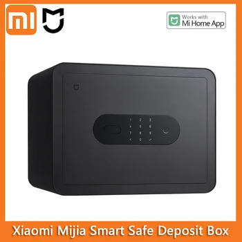 Xiaomi Mijia Smart Safe Deposit Box Bluetooth Разблокировка паролем по отпечатку пальца 65 млн полупроводниковых стальных пластин с защитой от сверления Изображение