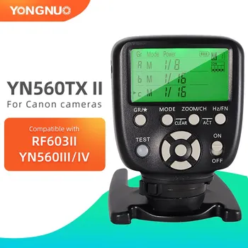 Yongnuo YN560-TX II Беспроводной Контроллер Запуска вспышки Trasmitter для Yongnuo YN-560III YN560IV Speedlite для Nikon Canon DSLR Изображение