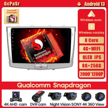 Автомобильный Радиоприемник Qualcomm Snapdragon Мультимедийный Видеоплеер Для GREAT WALL Hover Haval H6 2016-2018 Навигация стерео GPS Android 11 Изображение