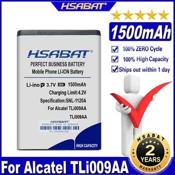 Аккумулятор HSABAT TLi009AA 1500mAh для Аккумуляторов Alcatel 3025 3025X 3026 3026G 3026X Изображение