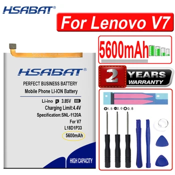 Аккумулятор высокой емкости HSABAT 5600mAh L18D1P33 для смартфона Lenovo V7 Изображение