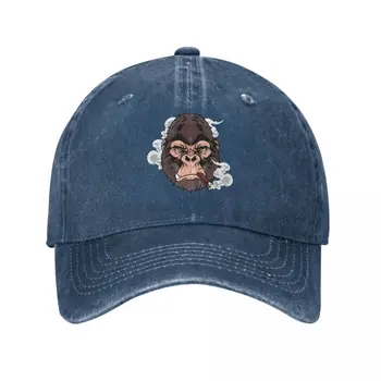 Бейсбольная кепка Gorilla с сигарой, модная пляжная шляпа для мужчин, роскошная модная шляпа для девочек, мужская Кепка Изображение