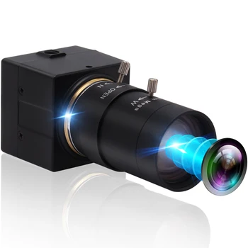 Веб-камера с сенсором ELP 16MP IMX298 4656x3496 высокого разрешения, USB-камера с бесплатным драйвером и объективом с переменным фокусным расстоянием 5-50 мм Изображение