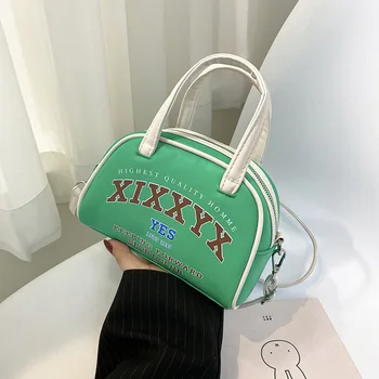 Весенняя модная сумка 2023 года, женская сумка Ins, популярная Онлайн знаменитость, сумка для боулинга, Нишевая модная сумка Через плечо. Изображение