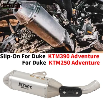 Выхлопная Система Мотоцикла Escape Модифицированная Труба Среднего Звена С Мото Глушителем DB Killer Для DUKE KTM Adventure 390 250 ADV250 ADV390 Изображение