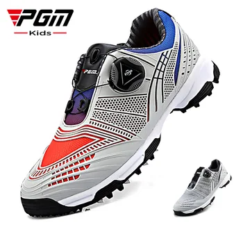Детская обувь для гольфа PGM 2023, осенне-зимняя водонепроницаемая спортивная обувь для мальчиков, нескользящая повседневная обувь, модные модели кроссовок Изображение