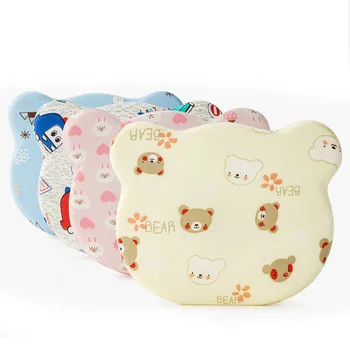 Детская подушка из пены с эффектом памяти, милый медведь, защитные подушки для головы новорожденных, Мягкая подушка для позиционирования сна, постельные принадлежности Изображение