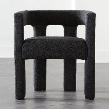 Дизайнерский обеденный стул Nordic INS - Кресло для отдыха со спинкой в тихом стиле для дома - Средневековое Простое Современное офисное кресло для переговоров Изображение