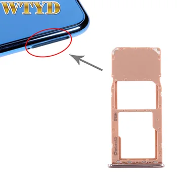 Для Galaxy A7 (2018)/A750F Лоток для SIM-карт Лоток для карт Micro SD Гибкий кабель Запасная часть для слота для карт Galaxy Запасная часть Изображение