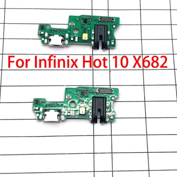 Для Infinix Hot 10x682 USB порт для зарядки док-станция Разъем платы Гибкий кабель Изображение
