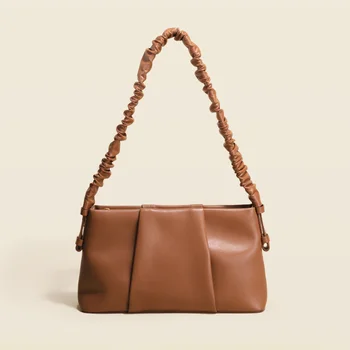 Женская сумка через плечо из натуральной кожи на молнии, роскошная дизайнерская сумка-клатч в стиле ретро, женские сумки через плечо S5499 Изображение