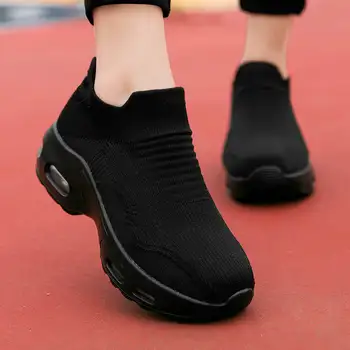 Женская черная спортивная обувь, дизайнерские кроссовки, Белые кроссовки, Женская зимняя спортивная обувь, Женские кроссовки для тенниса 2021 Изображение