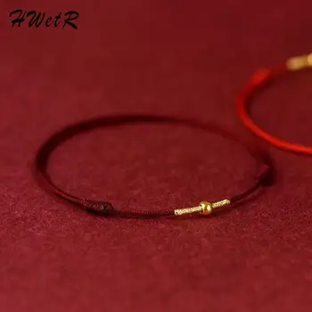 Креативный модный браслет ручной работы, красная веревка, счастливый браслет для женщин, мужчин, лучших друзей влюбленных, счастливый браслет на ножной браслет Изображение