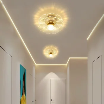 Лампы Современная креативная акриловая люстра для коридора, балкона, чердака, прихожей, домашнего декора, Светильник для внутреннего освещения Изображение