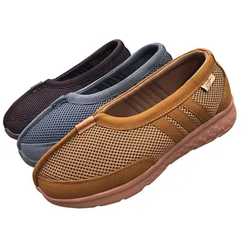 Летняя, весенняя и осенняя обувь с дышащей сеткой для буддийских монахов, кроссовки для медитации шаолиньского кунг-фу, спортивная обувь на мягкой подошве Изображение