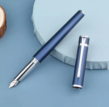 Металлическая перьевая ручка St Penpps 605C, чернильная ручка, тонкий наконечник, отличные школьные принадлежности для бизнеса, роскошные письменные принадлежности Изображение