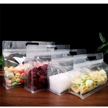 Многоразовый Пакет для продуктов PEVA Сумка для хранения продуктов в морозильной камере, Силиконовый Мешок, Герметичный Верхний Кухонный Органайзер, Пакеты Fresh Shut, Не содержащие BPA Изображение