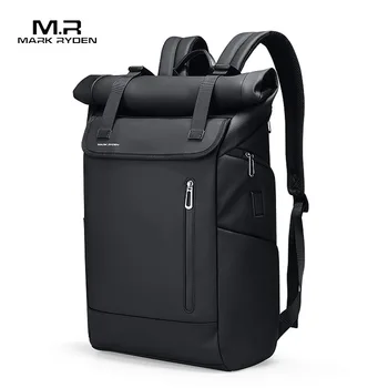 Мужской рюкзак, модный школьный ранец для подростка, мужские 15,6-дюймовые рюкзаки для ноутбука, Водоотталкивающая Оксфордская дорожная сумка, USB Mochila Изображение