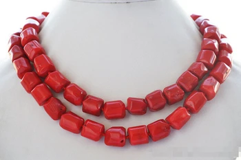 натуральное ожерелье из массивных красных коралловых бусин размером 32 