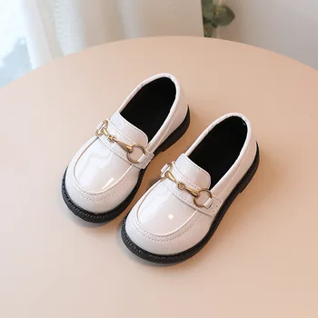 обувь для детей, кожаная детская обувь для девочек, Элегантные вечерние туфли, обувь для девочек, Летние сандалии для детей, винтажная обувь для девочек Изображение