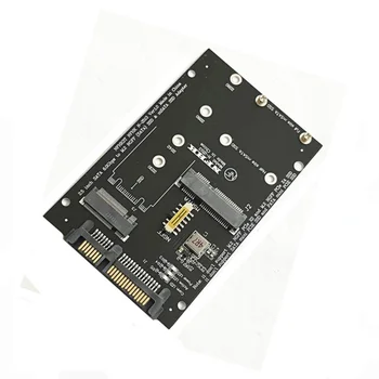 Оптовая Продажа M.2 NGFF MSATA SSD для SATA 3.0 Адаптер 2 в 1 Конвертер Карты для ПК Ноутбук Прямая Поставка Изображение
