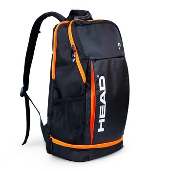Оригинальная теннисная сумка HEAD, Мужская Теннисная ракетка, рюкзак, Теннисная ракетка, Открытый тренажерный зал, рюкзак для бадминтона, Спортивная сумка для 1-3 ракеток Tenis Изображение
